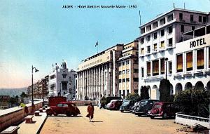 ALGER - HOTEL ALETTI ET LA NOUVELLE MAIRIE - 1950